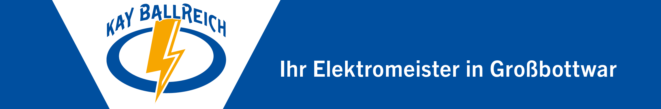 Header-Logo Kay Ballreich Elektromeister Design: Johann Schrauf